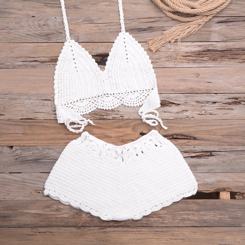 Crocheting Woven Lace Swimsuit