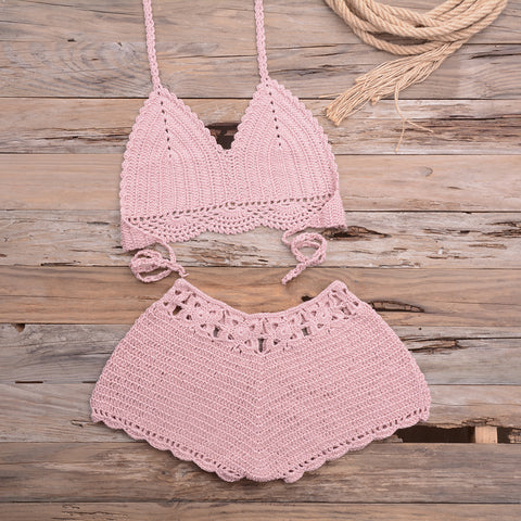 Crocheting Woven Lace Swimsuit