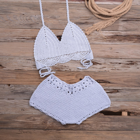 Crocheting Woven Lace Swimsuit