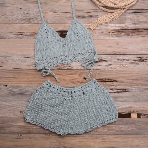 Crocheting Woven Lace Swimsuit