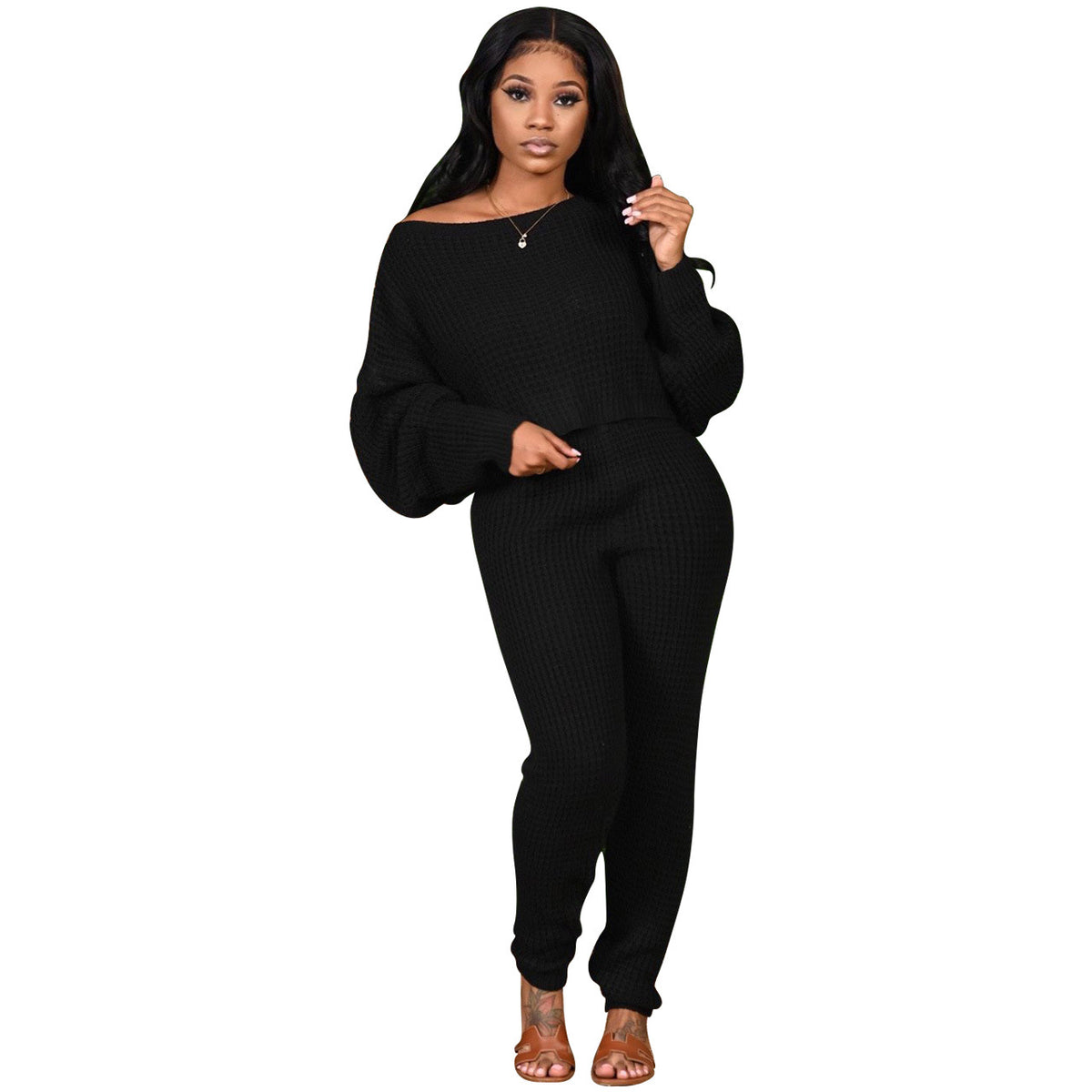 Batwing Sleeve Two Piece