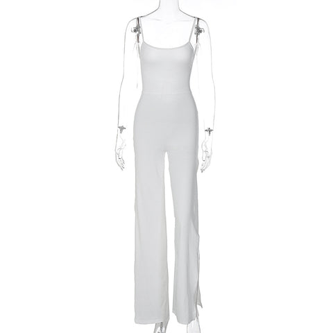 Split Suspender Jumpsuit