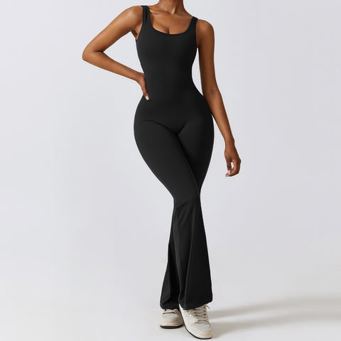 Beauty Back One Piece Hip Lifting Yoga Jumpsuit