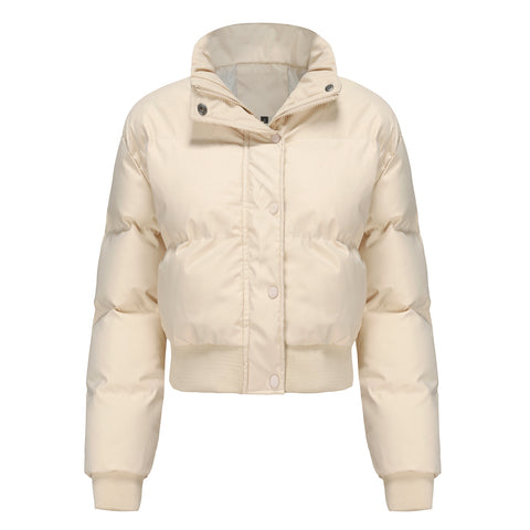 High Collar Padded Bread Coat