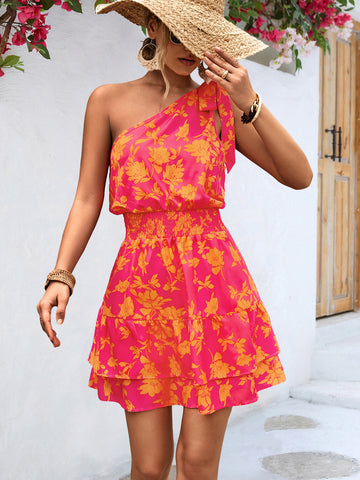 Sloping Shoulder Dress