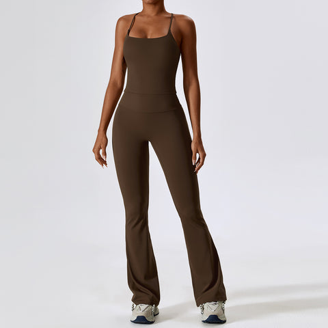 Shockproof Nude Feel Yoga Suit Quick Drying