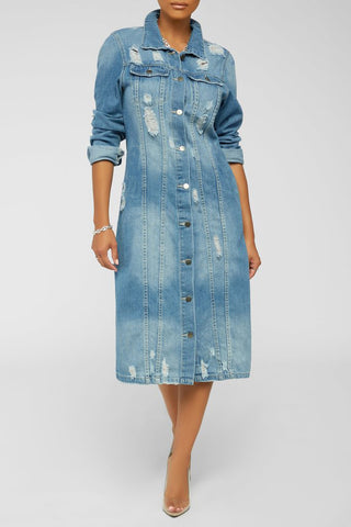 Denim Trench Coat