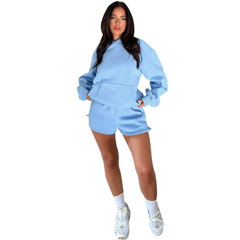 Autum Two Piece Casual Shorts sets