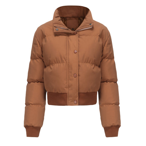 High Collar Padded Bread Coat