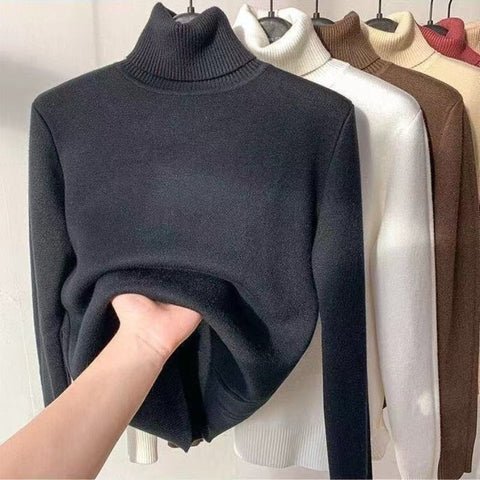 Fleece Turtleneck Sweater