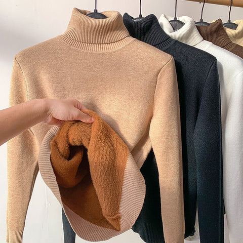 Fleece Turtleneck Sweater