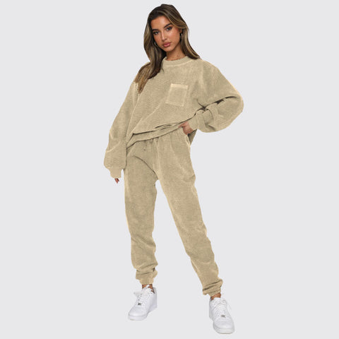 Corduroy Solid Two Piece Set