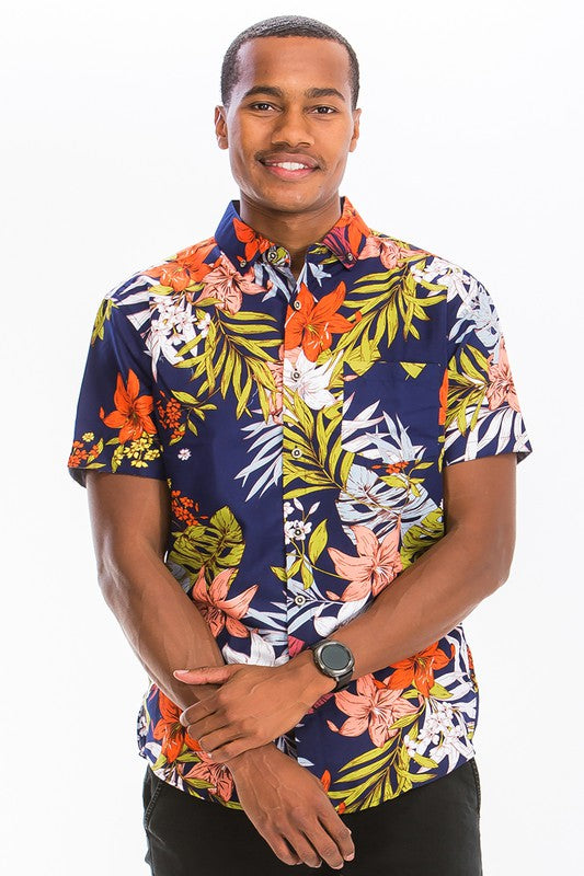 HAWAIIAN BUTTON DOWN SHIRT