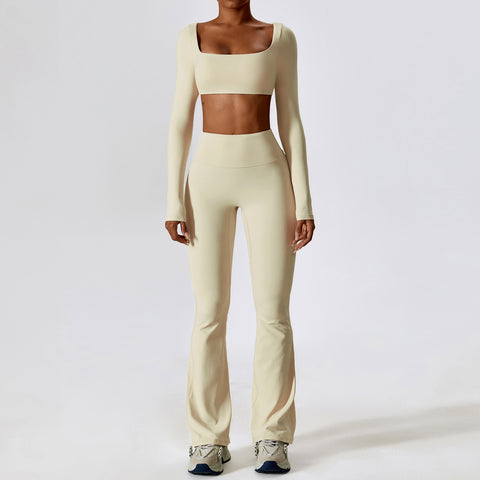 Shockproof Nude Feel Yoga Suit Quick Drying