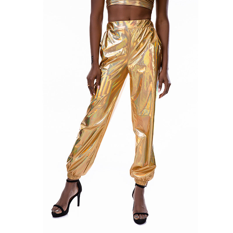 Hologram Laser Loose Trousers