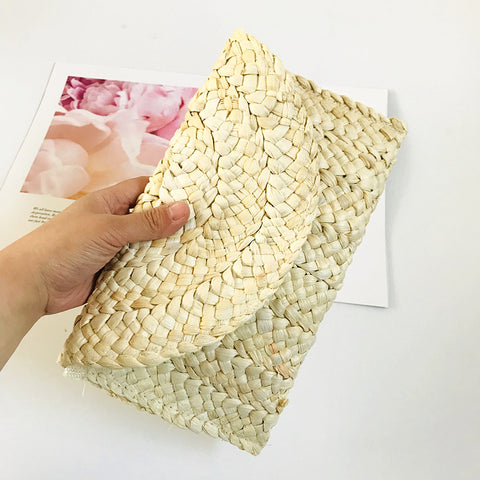 Corn Husk Clutch Bag