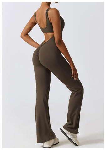 Beauty Back One Piece Hip Lifting Yoga Jumpsuit