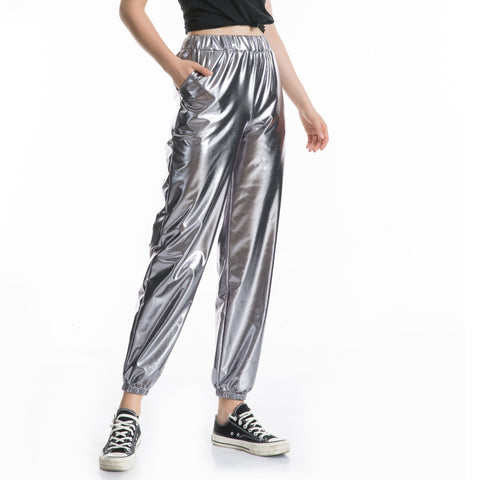 Hologram Laser Loose Trousers