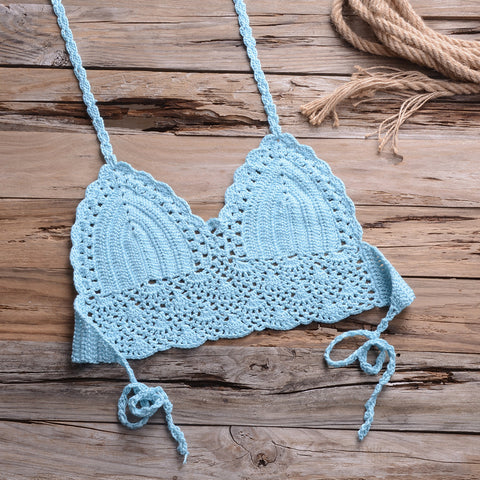 Knitted Shell Hollow Cutout Beach wear