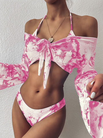 Three-Piece Suit Printed Bikini