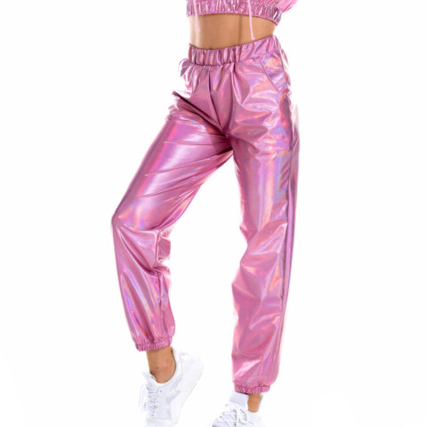 Hologram Laser Loose Trousers