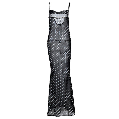 Cami Mesh See through Dress