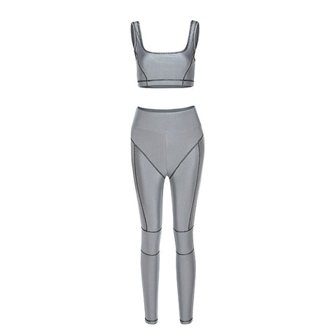 Women's Fashion Tight Yoga Clothes Suit