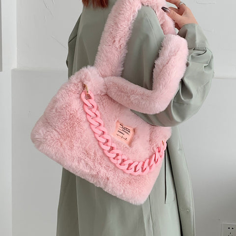 Fluff Me Shoulder Bags