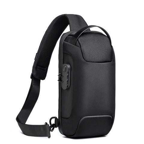 Multifunction Waterproof USB Anti-theft Bag Crossbody Shoulder Bag