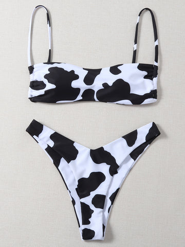 Cow Print Bikini