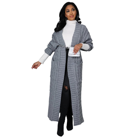 Long Sleeve  Sweater Coat