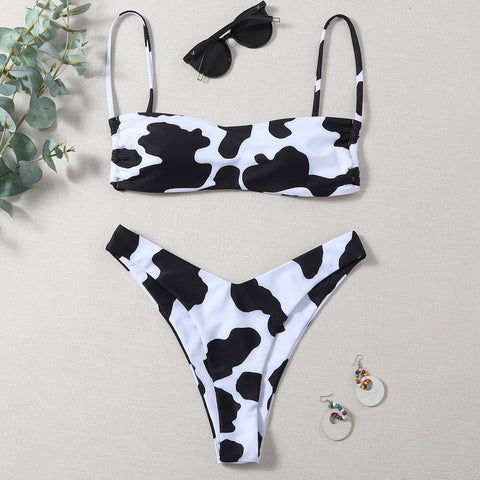 Cow Print Bikini