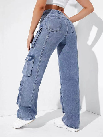 High Waist Overalls