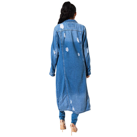 Denim Trench Coat