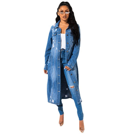 Denim Trench Coat