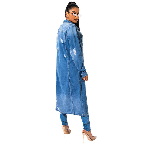 Denim Trench Coat