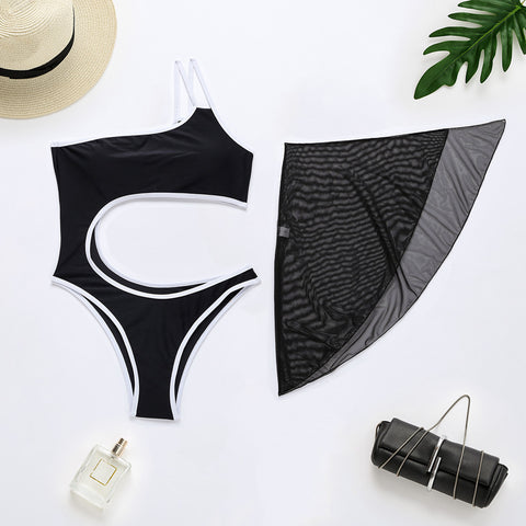 Mesh Two Piece Set Swimsuit