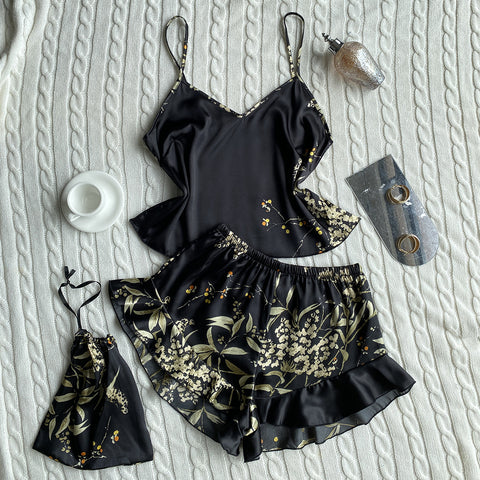 Silk Pajamas Two-Piece