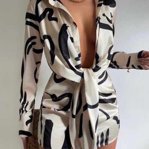 Niche Long Sleeve Comfortable Slimming Dress