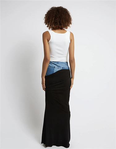 Deconstruction High Waist Skirt