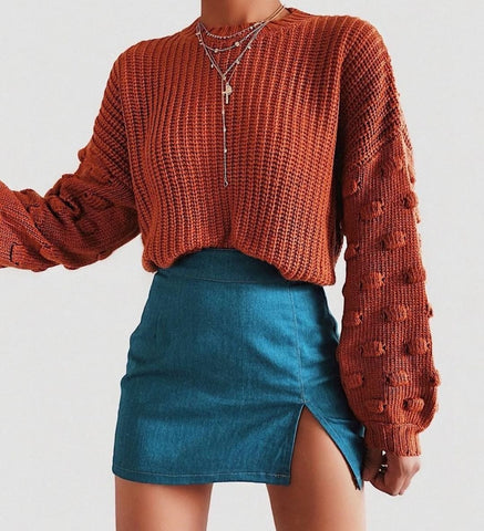 Fashion Knitted Pullover Sweater