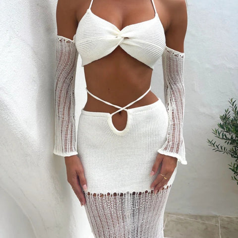 Knitted Maamz Two Piece Set