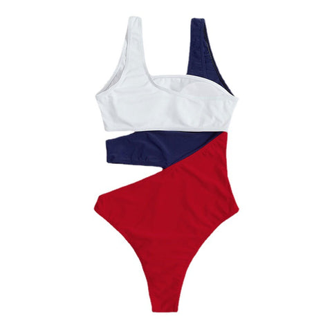 Multicolor Mixed Colors Swimsuit