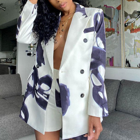 Printing Loose Suit two piece set