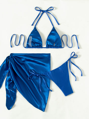 Royal Three-Piece Swimwear