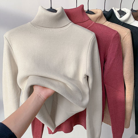 Fleece Turtleneck Sweater