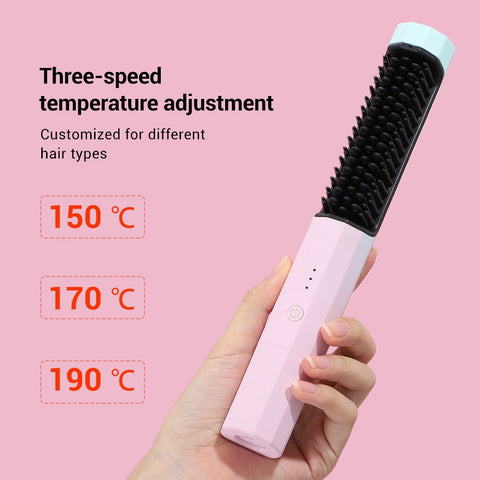 It now 2 In 1 Hair Straightener Brush