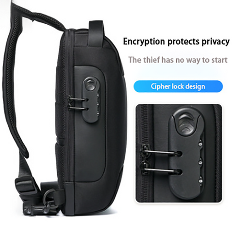 Multifunction Waterproof USB Anti-theft Bag Crossbody Shoulder Bag